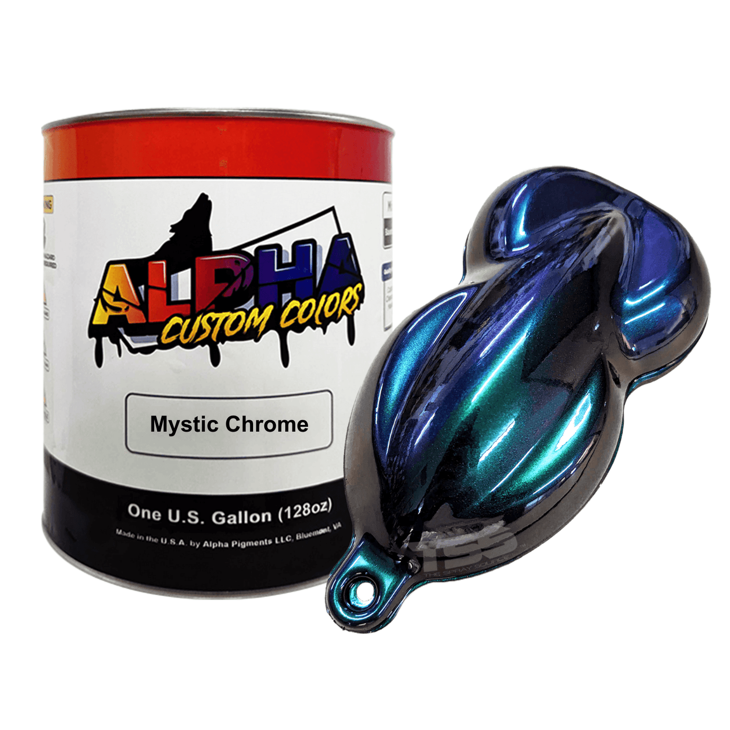 Mystic Chrome Alpha Custom Color Basecoat - The Spray Source - Alpha Pigments