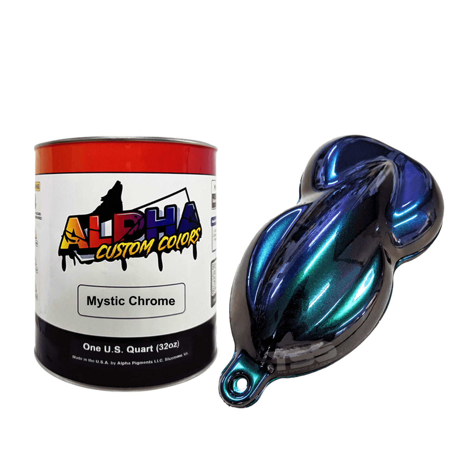 Mystic Chrome Alpha Custom Color Basecoat - The Spray Source - Alpha Pigments