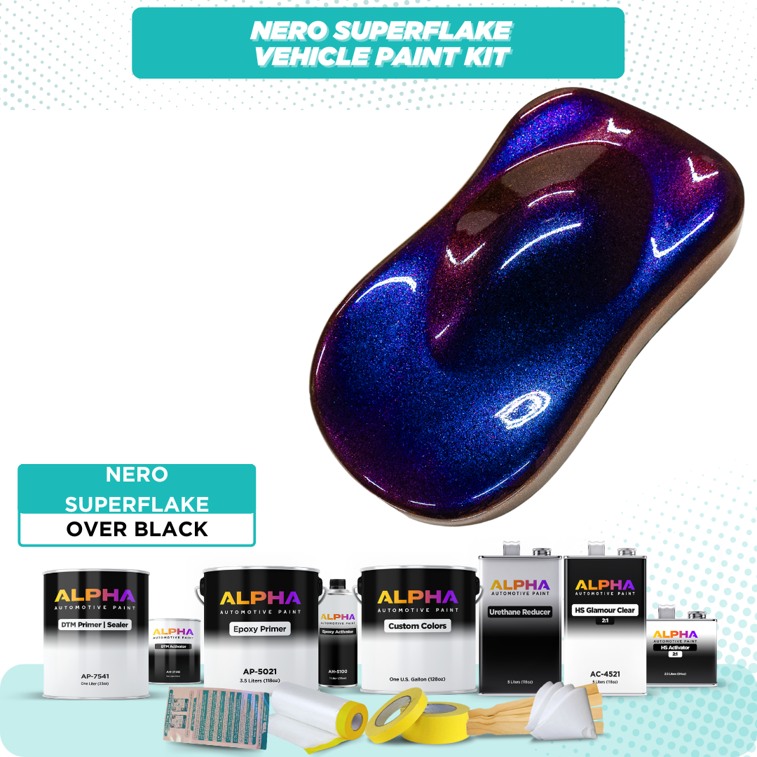 Nero SuperFlake Vehicle Paint Kit