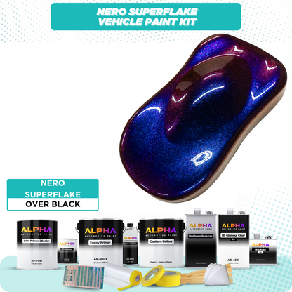 Nero SuperFlake Vehicle Paint Kit