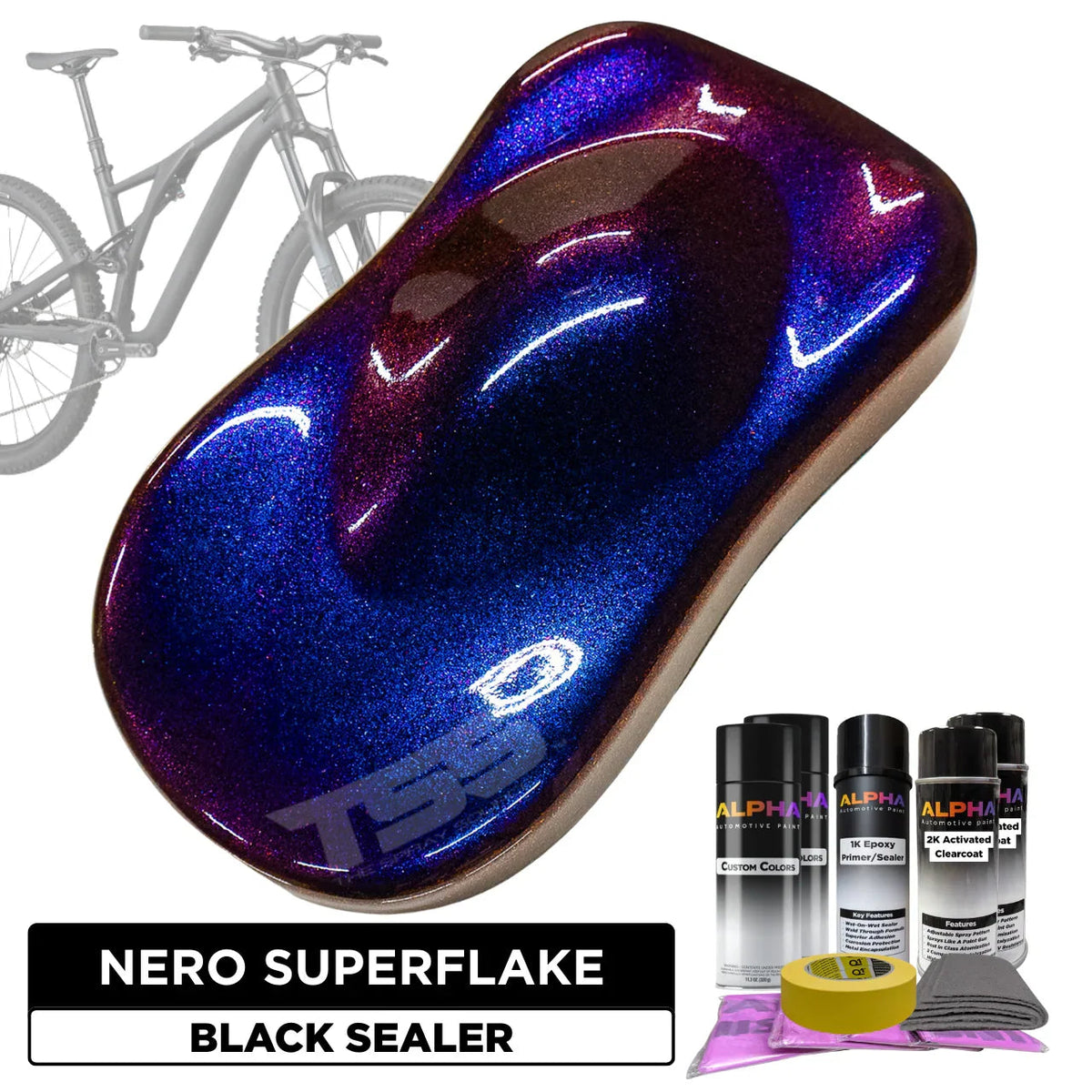 Nero SuperFlake Bike Paint Kit
