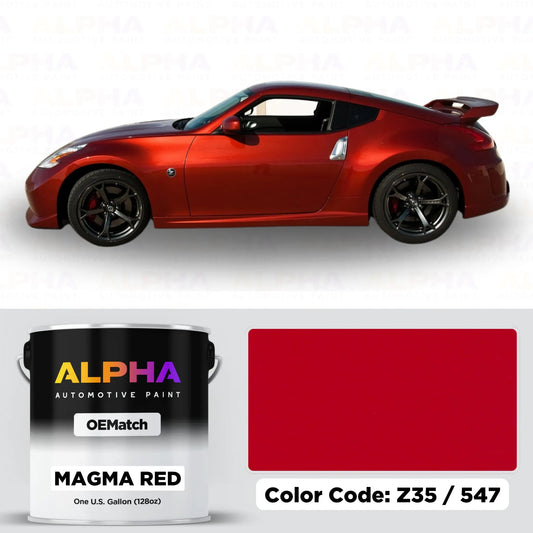 Nissan Magma Red Z35 | OEMatch Basecoat