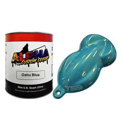 Oahu Blue Paint Basecoat - The Spray Source - Alpha Pigments