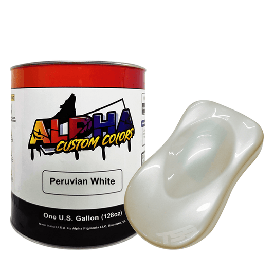 Peruvian White Paint Basecoat Midcoat - The Spray Source - Alpha Pigments