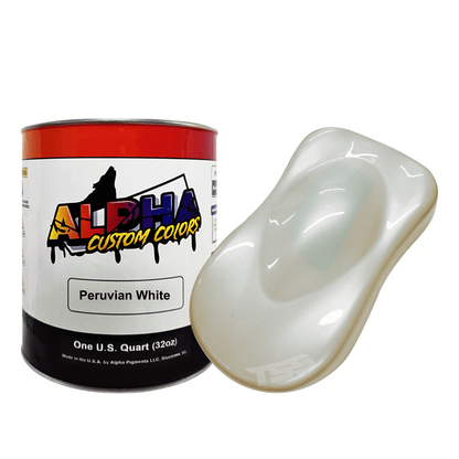 Peruvian White Paint Basecoat Midcoat - The Spray Source - Alpha Pigments