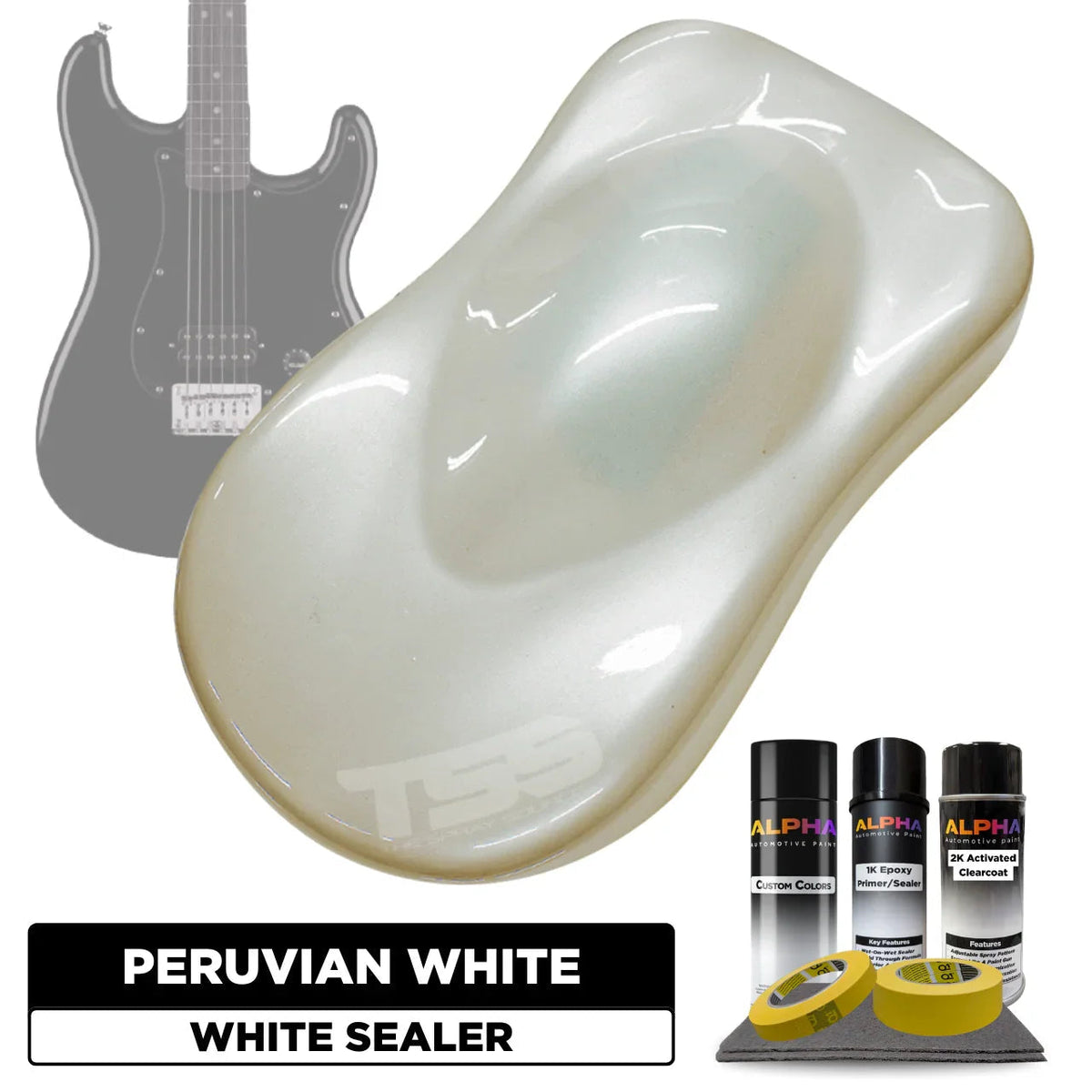 Peruvian White Guitar Paint Kit
