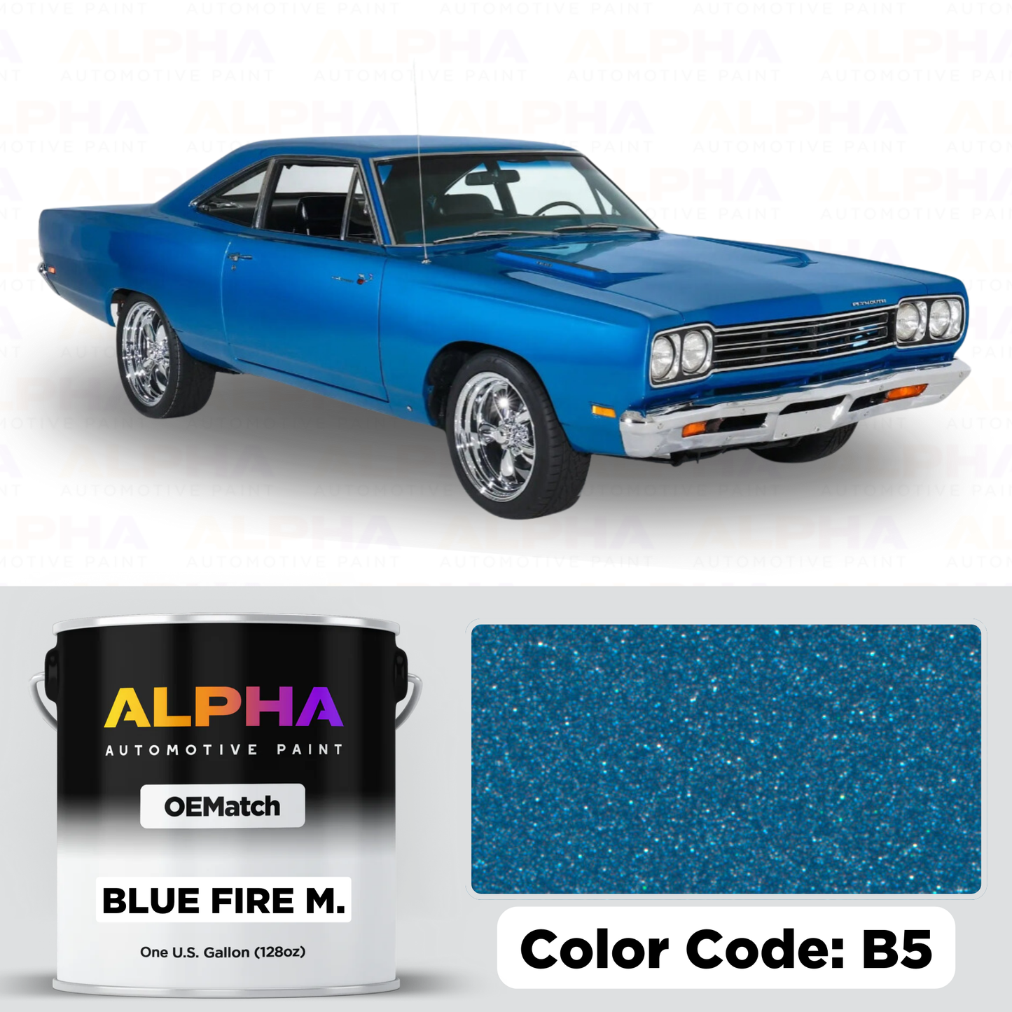 Plymouth Blue Fire Metallic B5 | OEMatch Basecoat