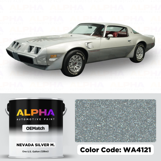 Pontiac Nevada Silver Metallic WA4121 | OEMatch Basecoat