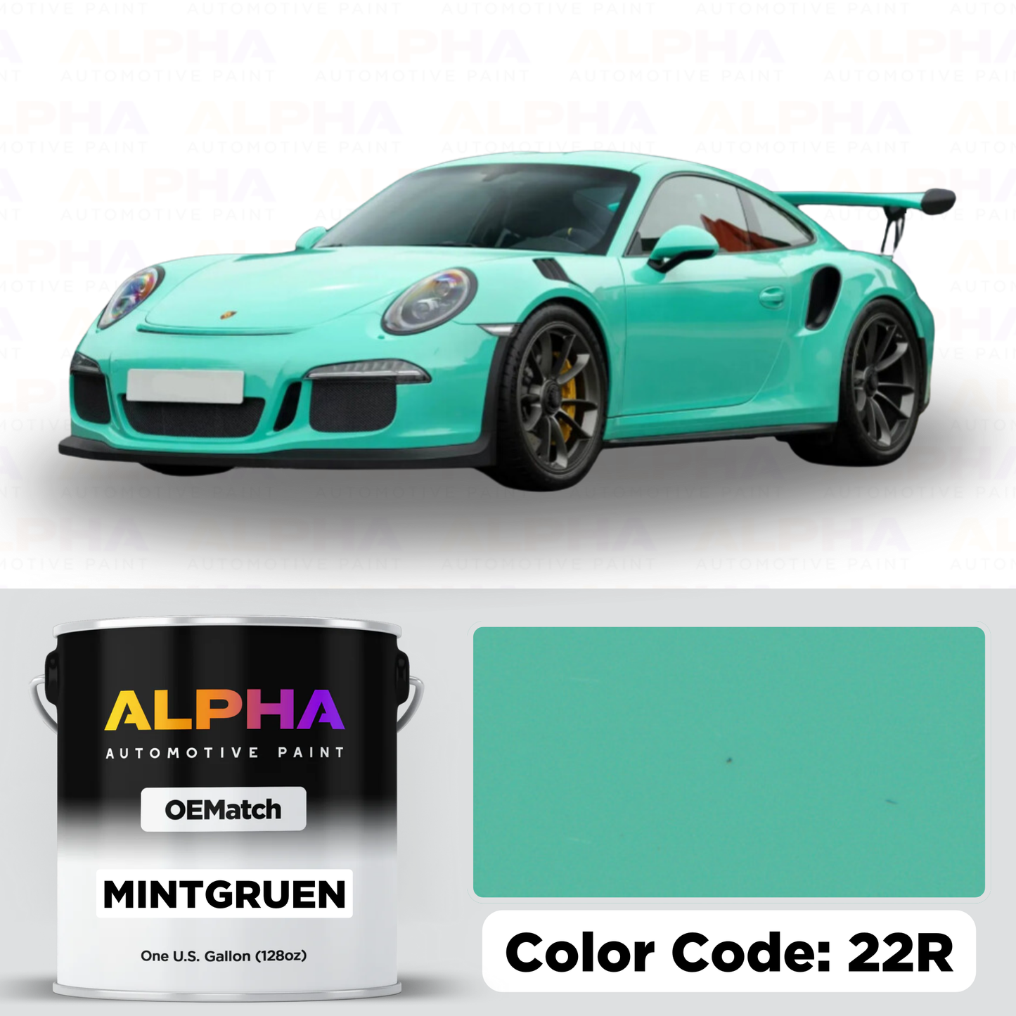 Porsche Mint Green 22R | OEMatch Basecoat