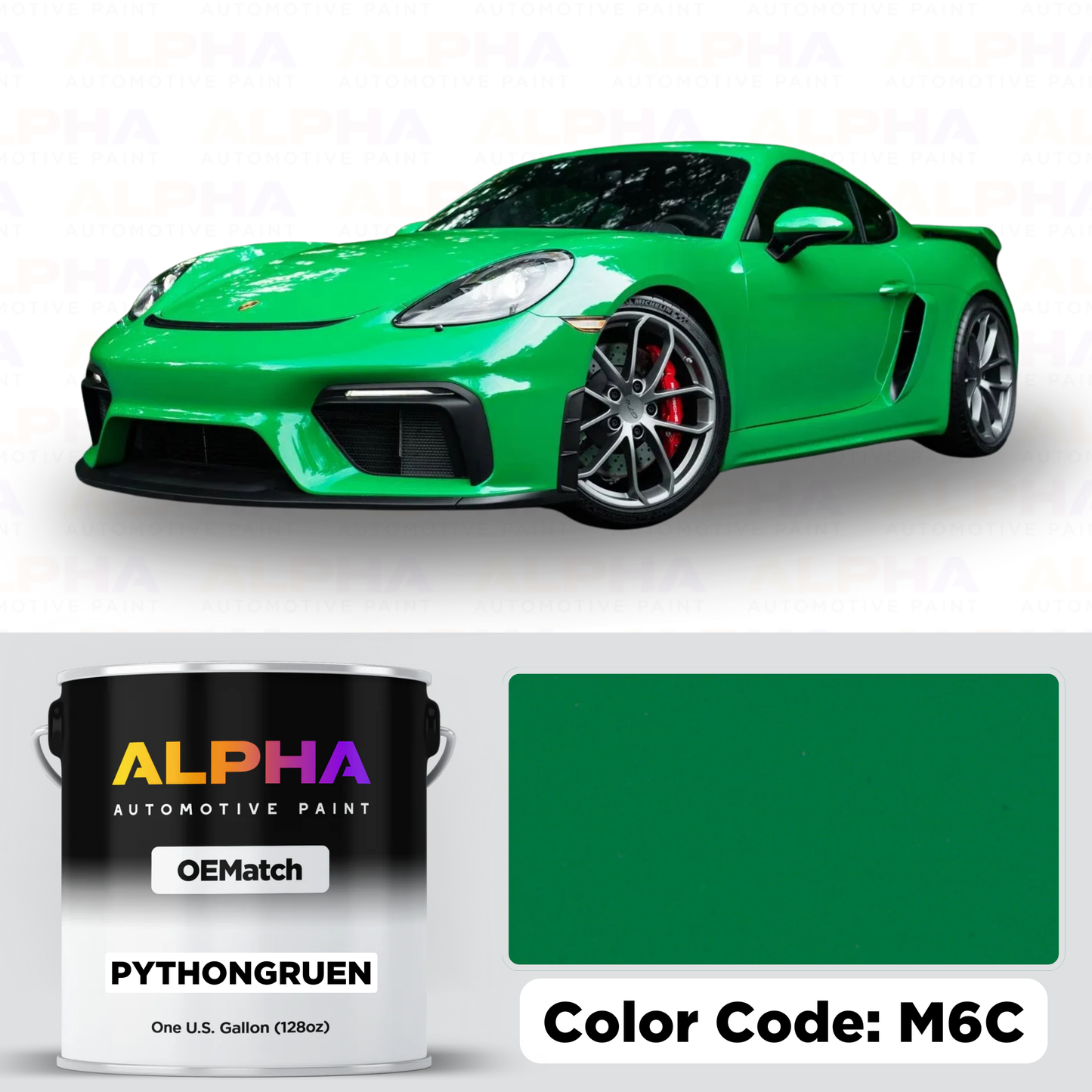 Porsche Python Green M6C | OEMatch Basecoat