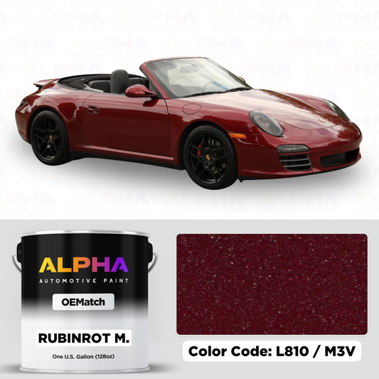 Porsche Ruby Red L810 | OEMatch Basecoat