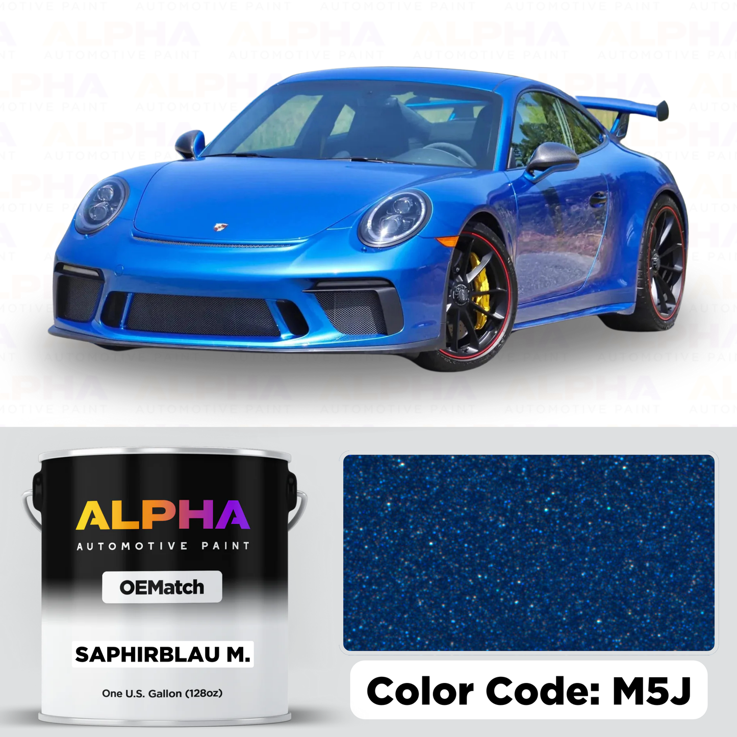 Porsche Sapphire Blue M5J | OEMatch Basecoat