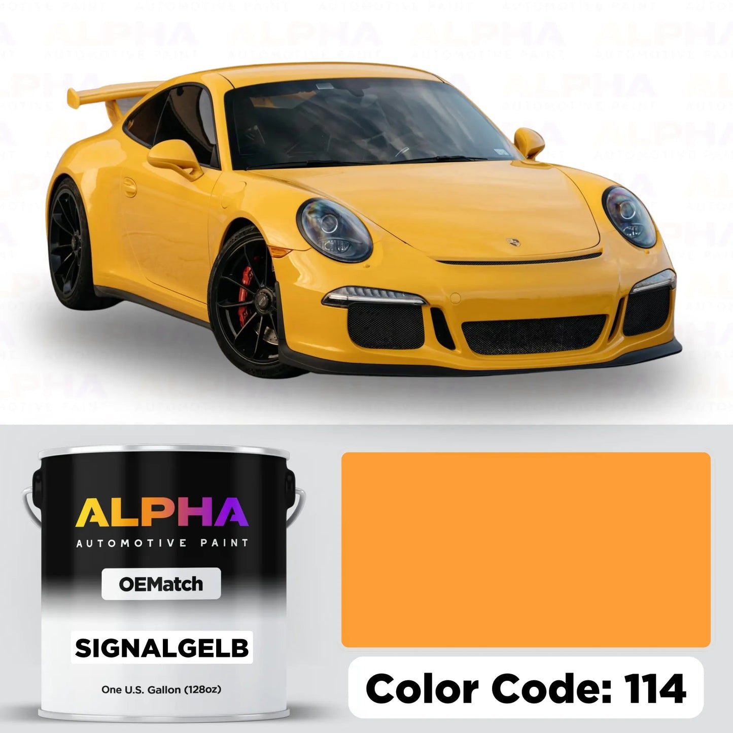 Porsche Signal Yellow 114 | OEMatch Basecoat