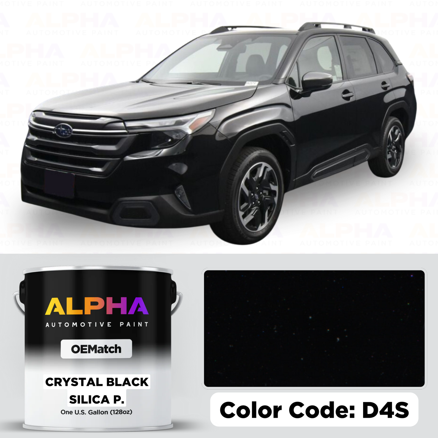 SUBARU CRYSTAL BLACK SILICA P. D4S | OEMatch Basecoat