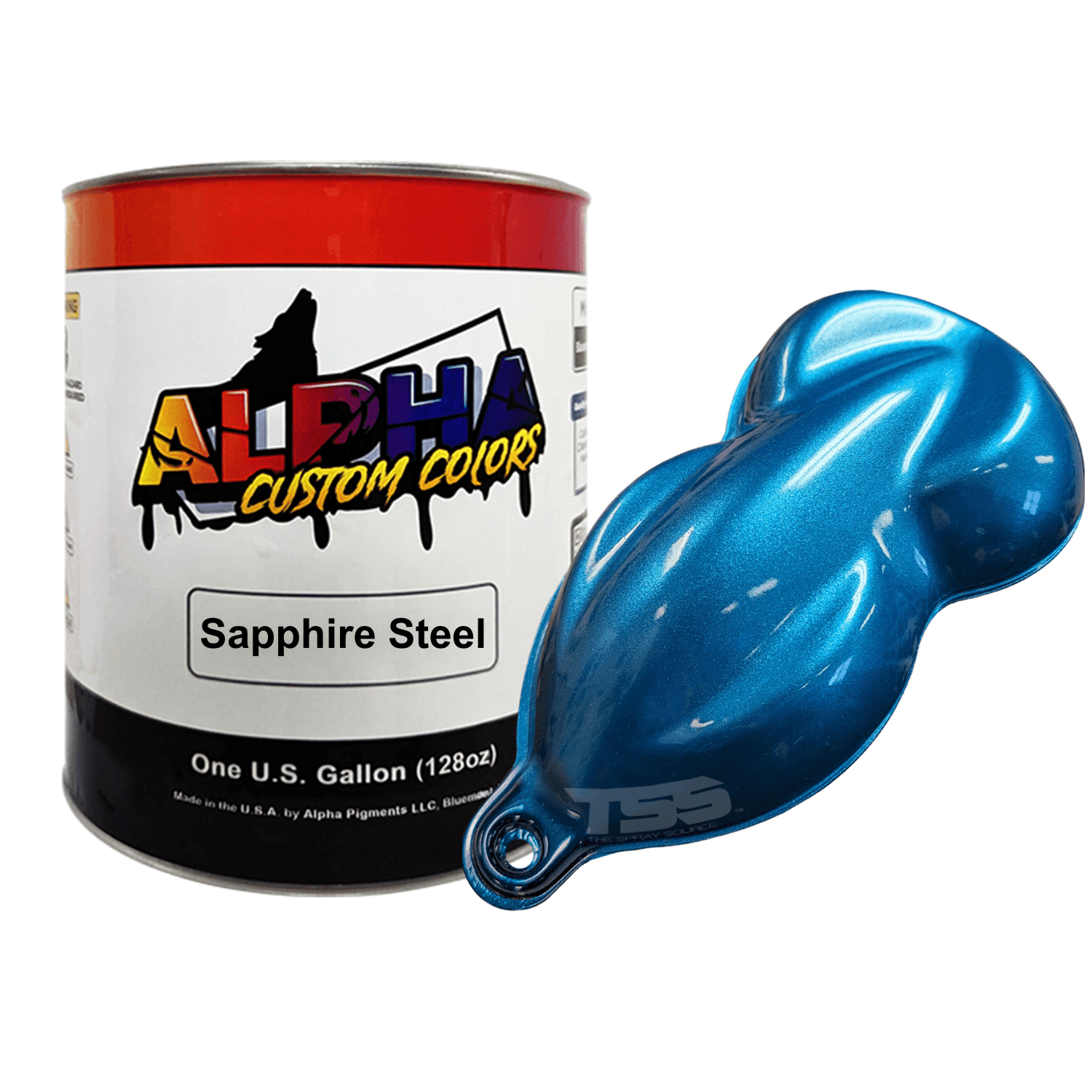 Sapphire Steel Blue Basecoat - The Spray Source - Alpha Pigments