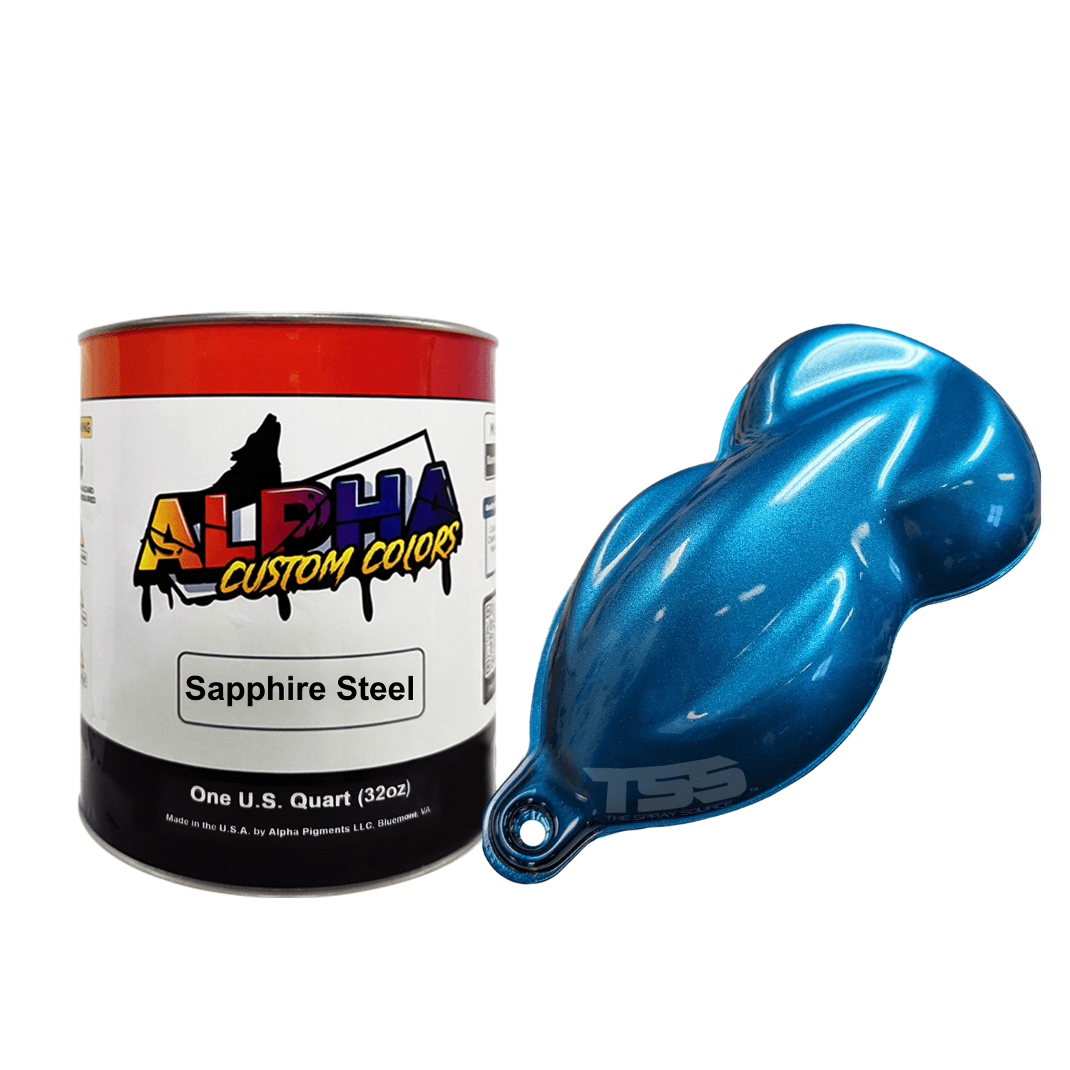 Sapphire Steel Blue Basecoat - The Spray Source - Alpha Pigments