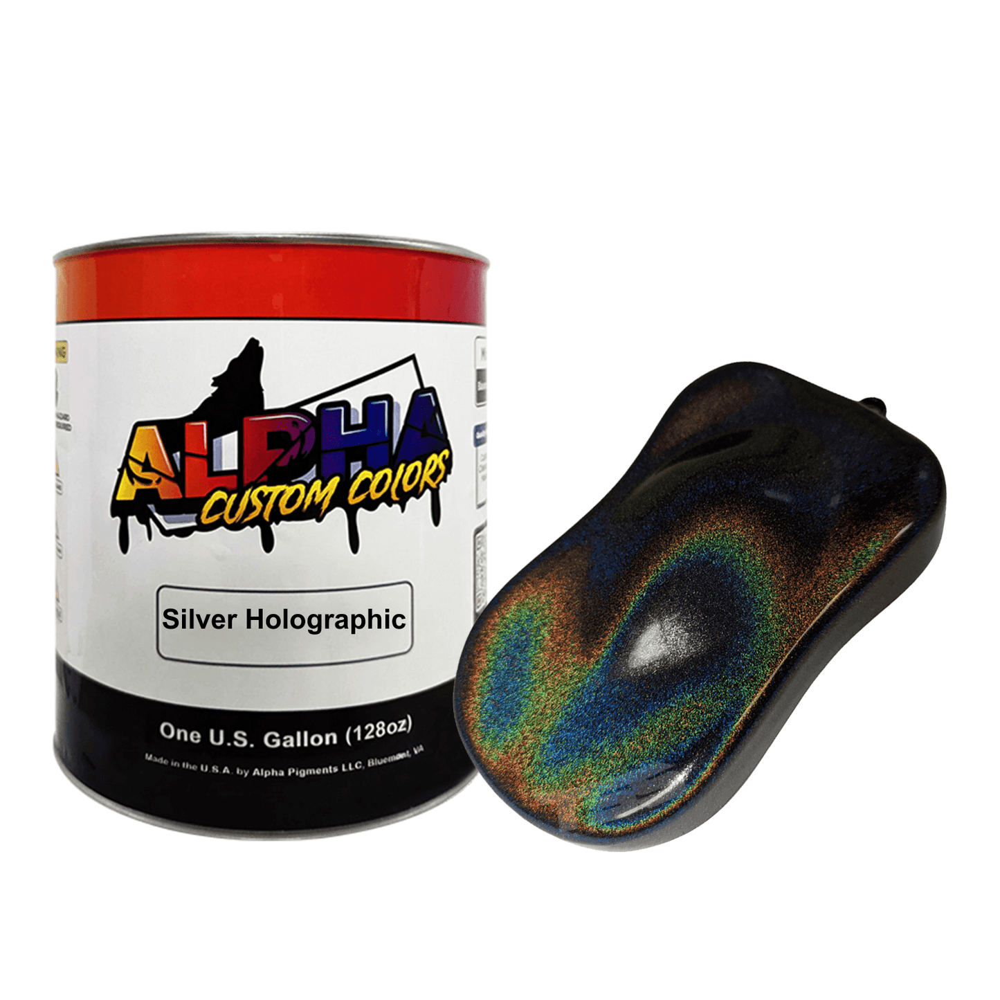 Silver Holographic Basecoat Midcoat - The Spray Source - Alpha Pigments