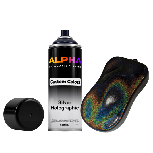 Silver Holographic Pearl Spray Can Midcoat