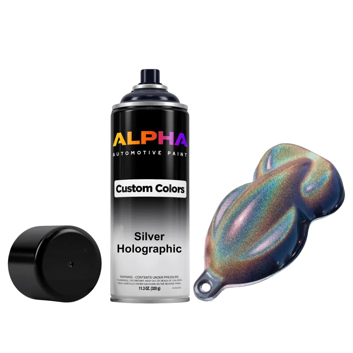 Silver Holographic Pearl Spray Can Midcoat