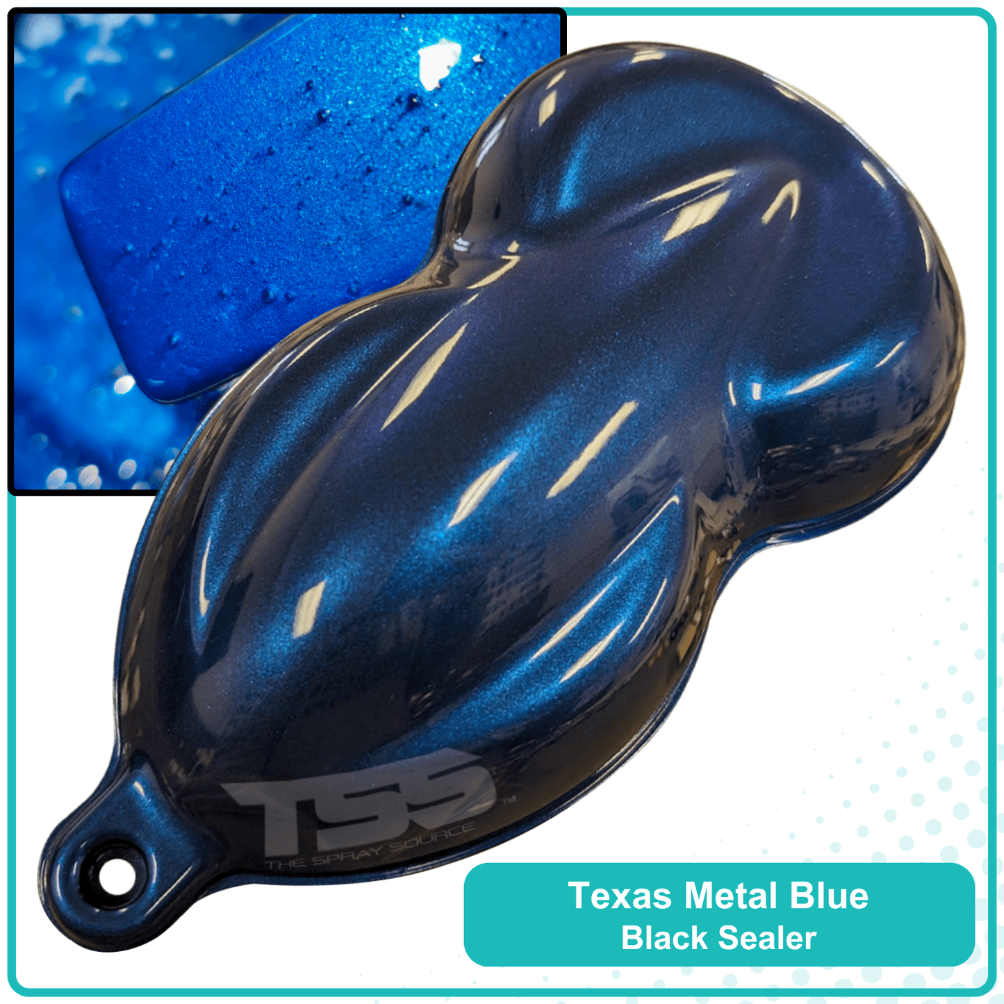 Texas Metal Blue Basecoat - The Spray Source - Alpha Pigments