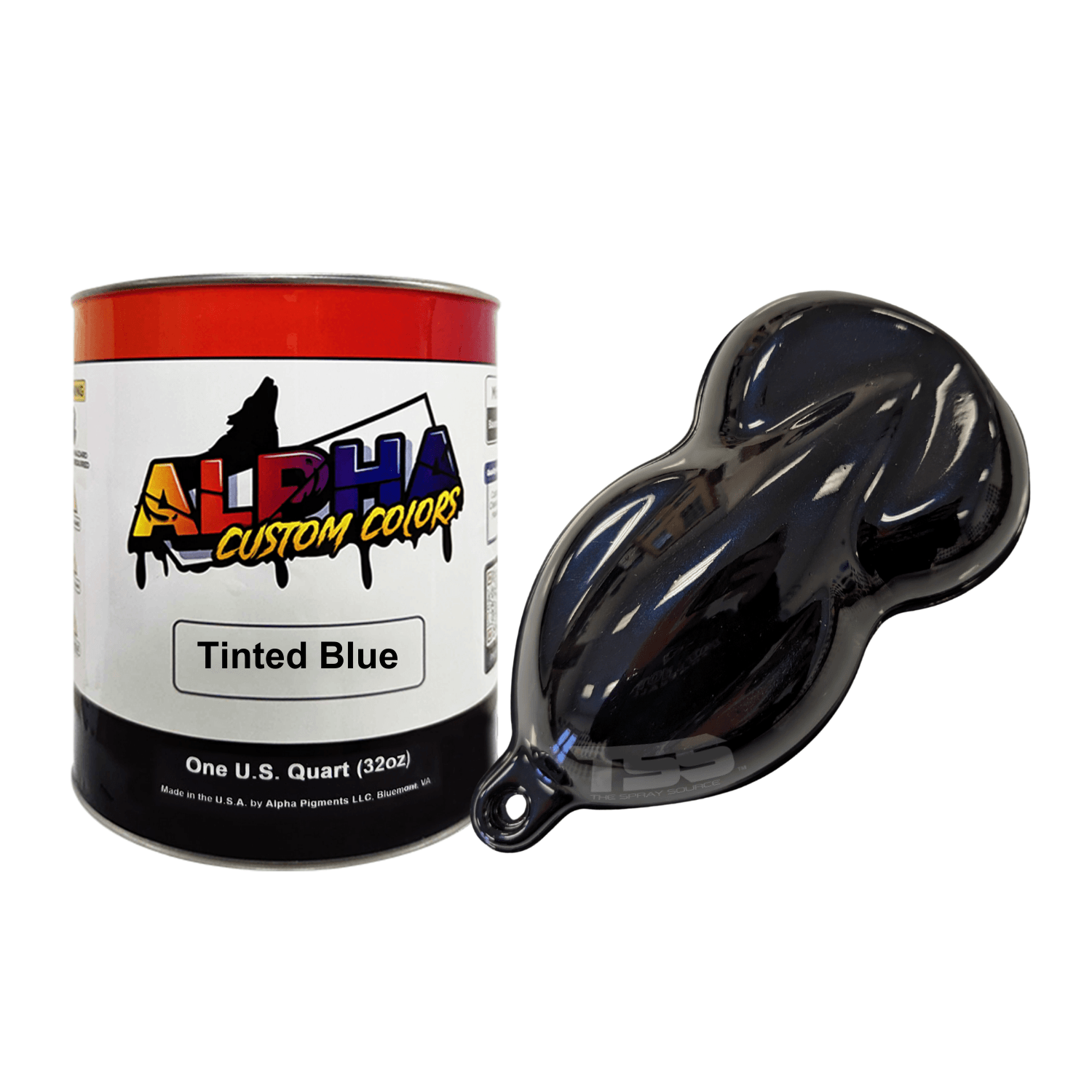 Tinted Blue Paint Basecoat - The Spray Source - Alpha Pigments