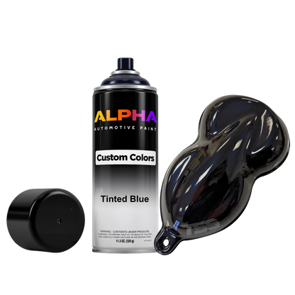 Tinted Blue Spray Can