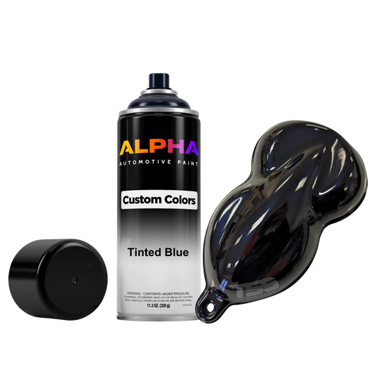 Tinted Blue Spray Can