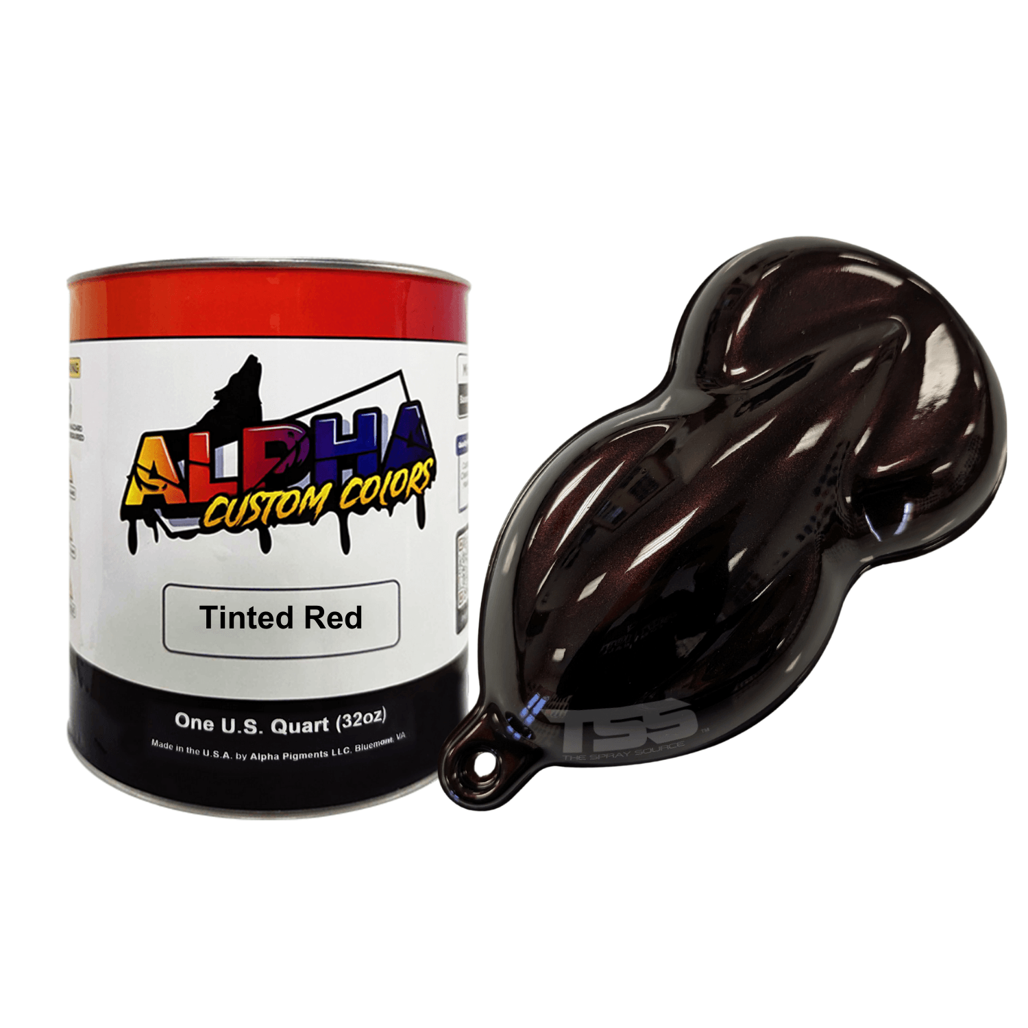 Tinted Red Paint Basecoat - The Spray Source - Alpha Pigments