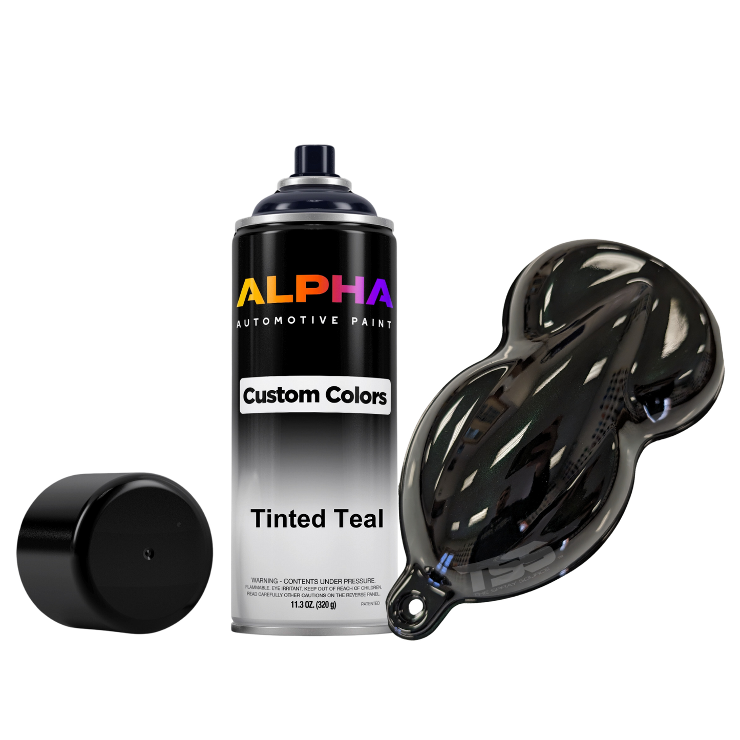 Tinted Teal Spray Can