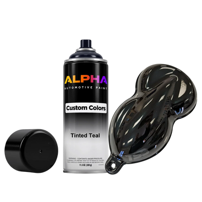 Tinted Teal Spray Can