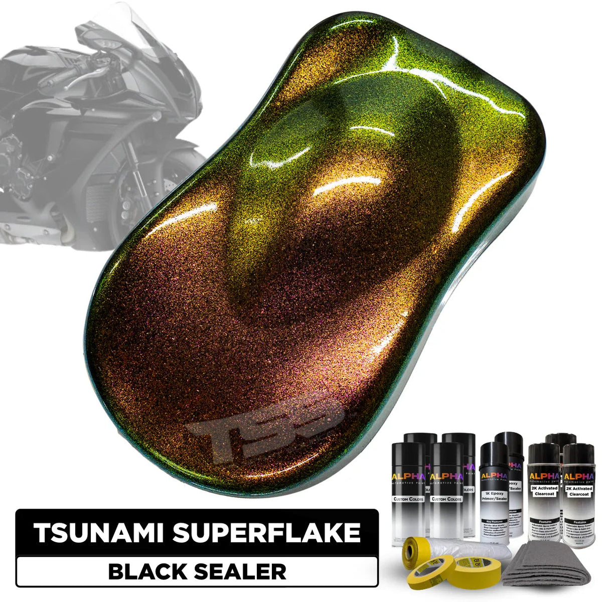 Tsunami Superflake Motorcycle Paint Kit