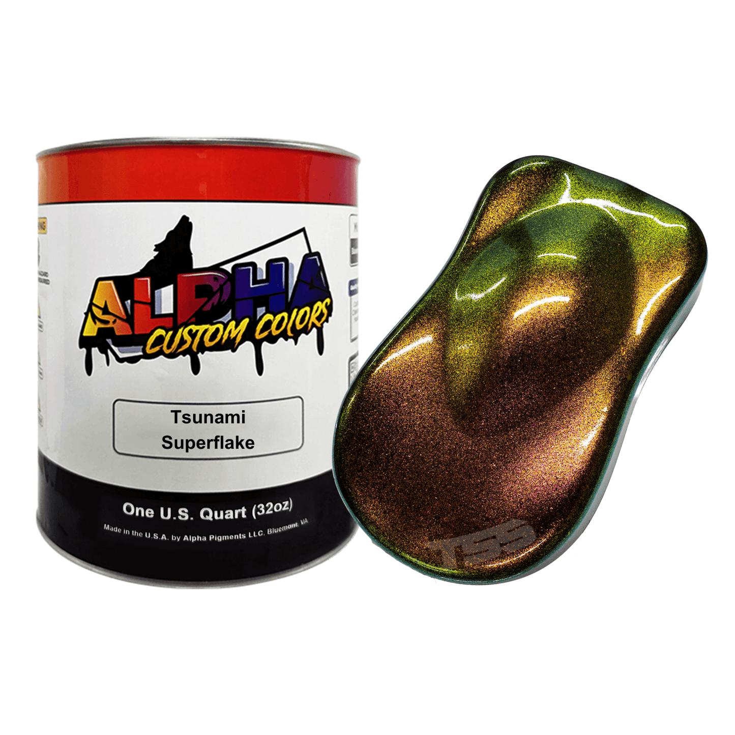 Tsunami Superflake Paint Basecoat Midcoat - The Spray Source - Alpha Pigments