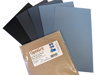 OptiGrit WetDry P1000 5-1/2" x 9" Waterproof Sanding Sheets –  (25/pk)