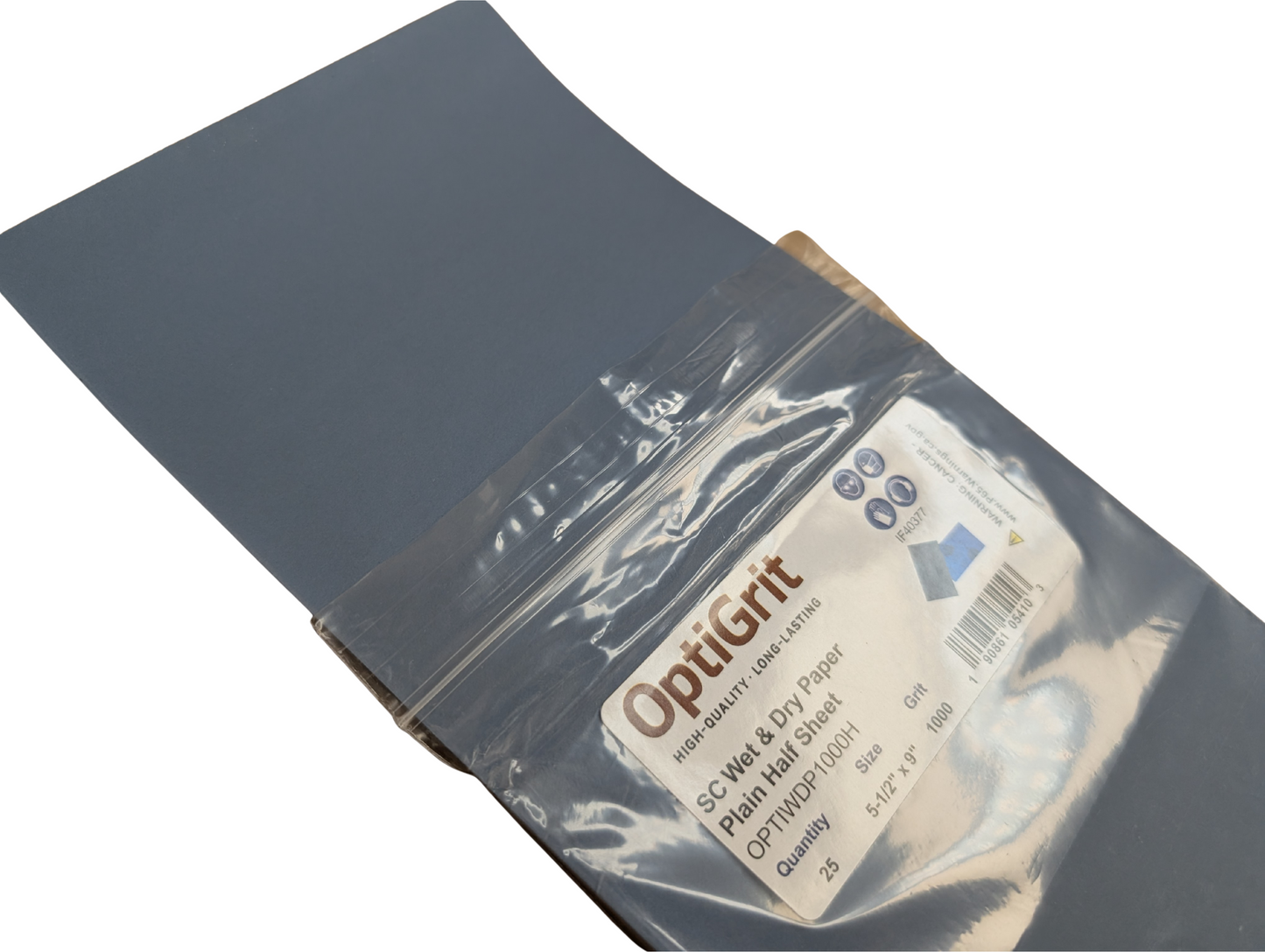 OptiGrit WetDry P1000 5-1/2" x 9" Waterproof Sanding Sheets –  (25/pk)