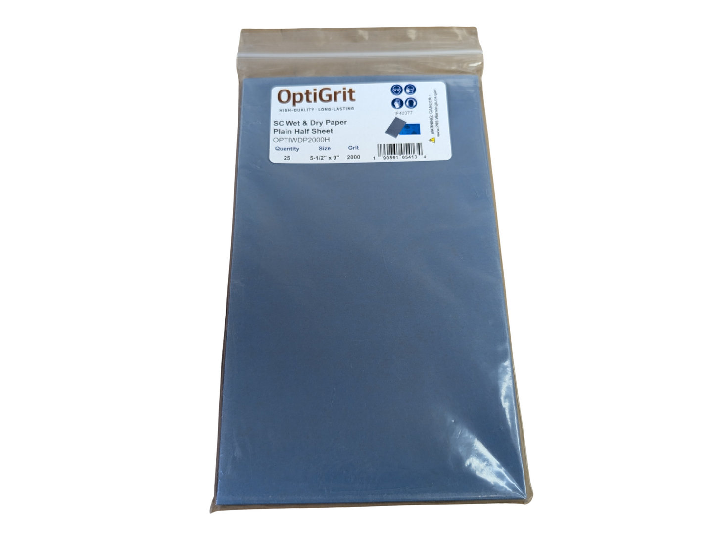 OptiGrit WetDry P2000 5-1/2" x 9" Waterproof Sanding Sheets – (25/pk)