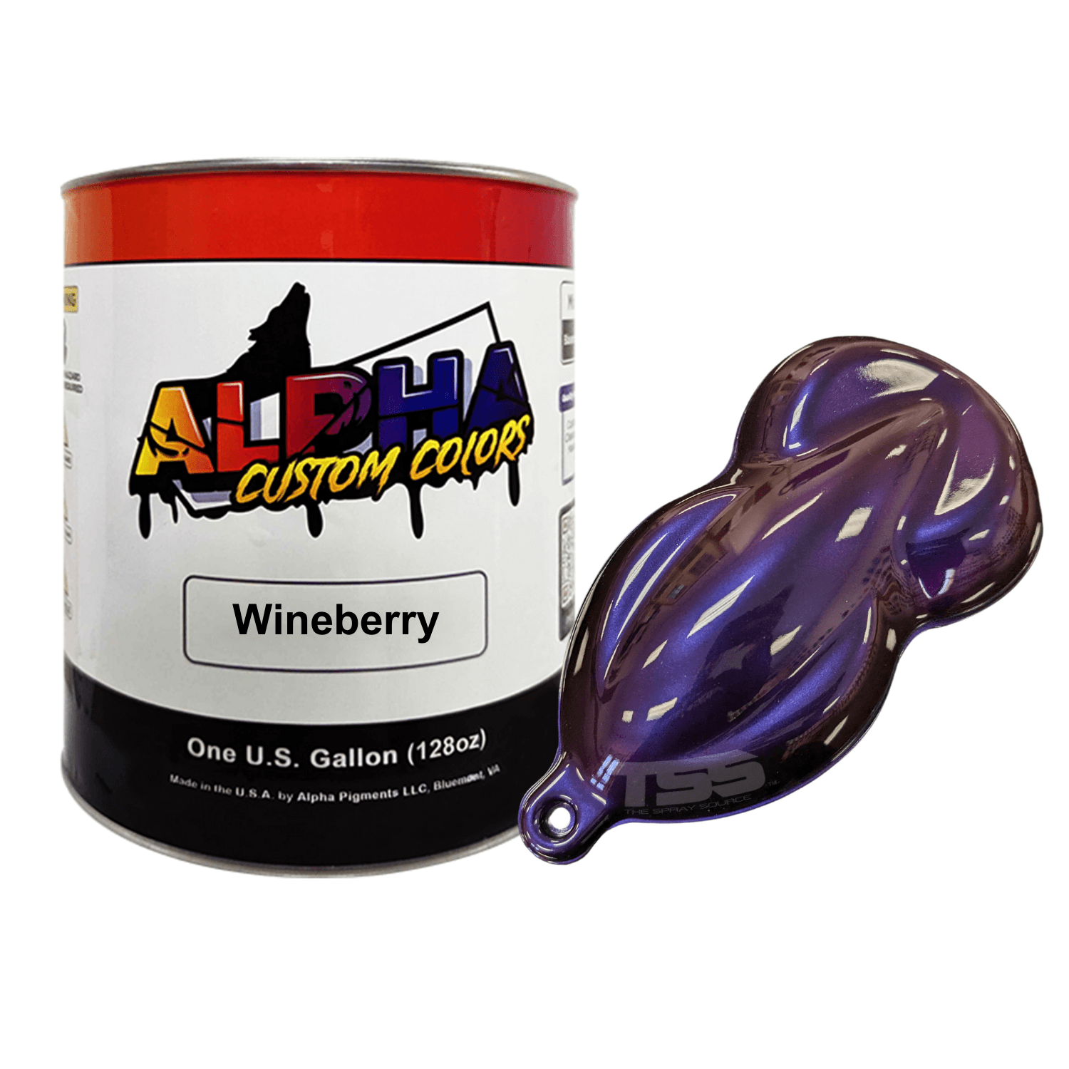 Wineberry Paint Basecoat - The Spray Source - Alpha Pigments