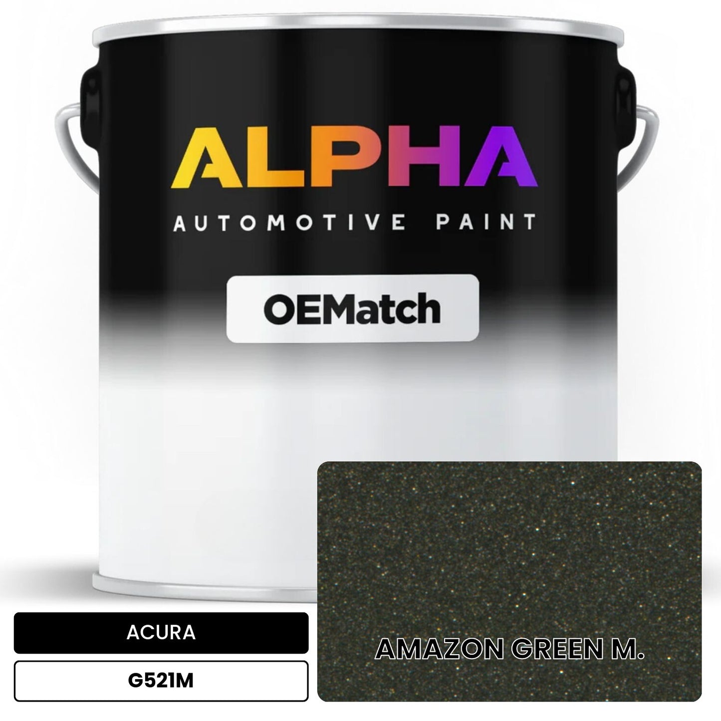 ACURA AMAZON GREEN M. G521M OEMatch Basecoat