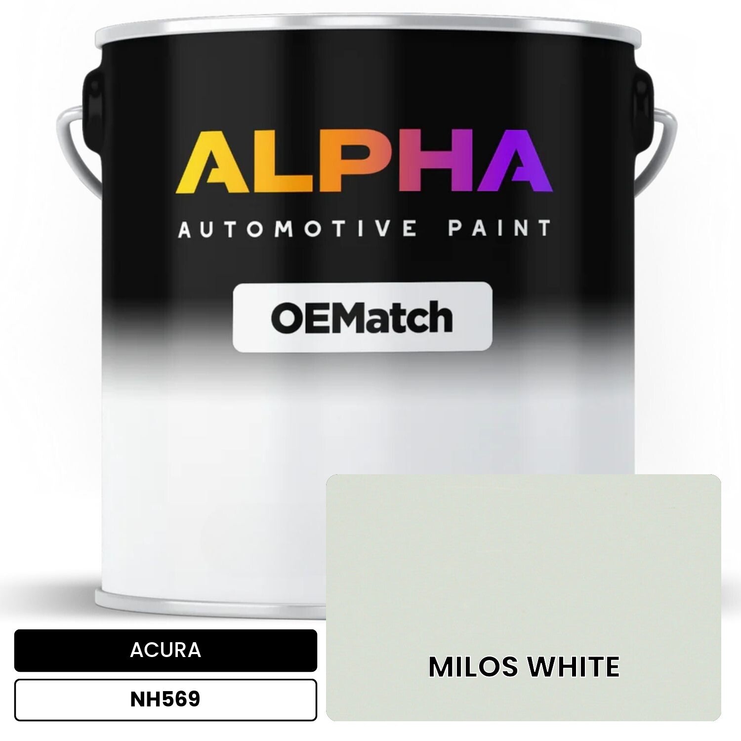 ACURA MILOS WHITE NH569 OEMatch Basecoat