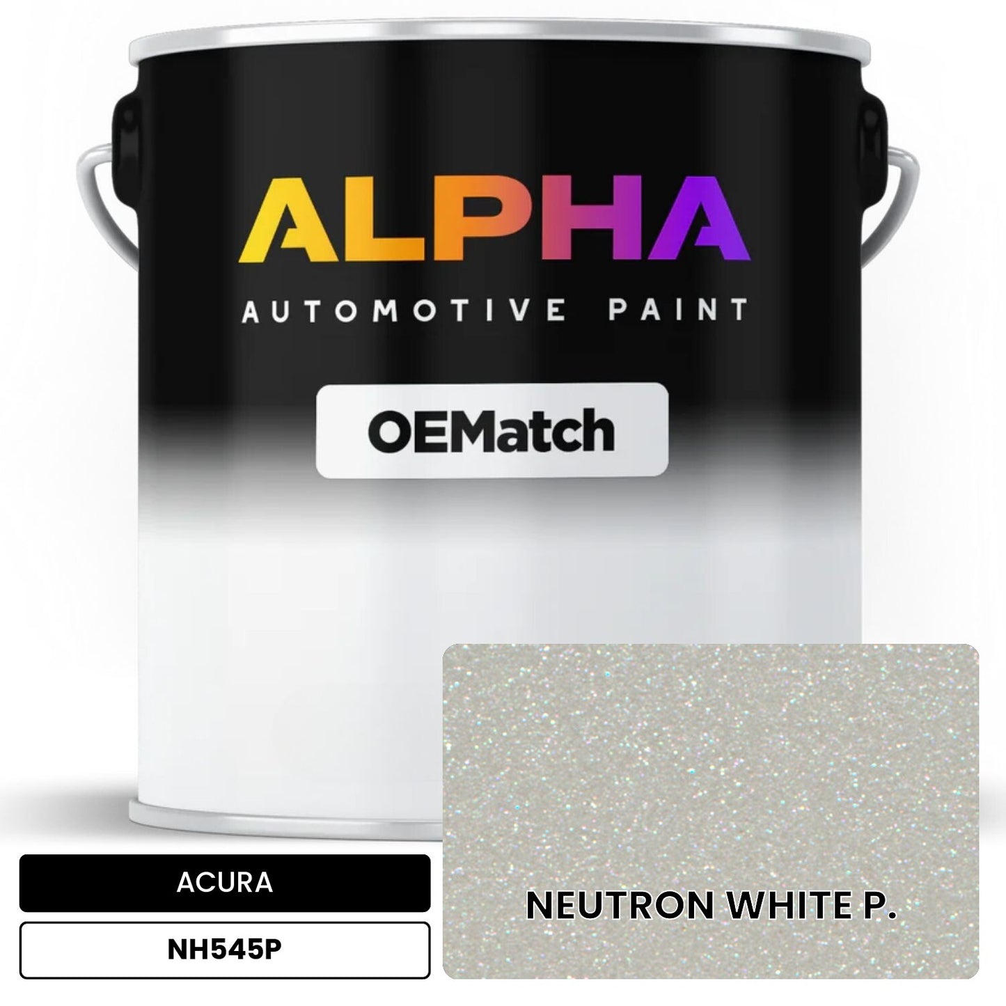 ACURA NEUTRON WHITE P. NH545P OEMatch Basecoat