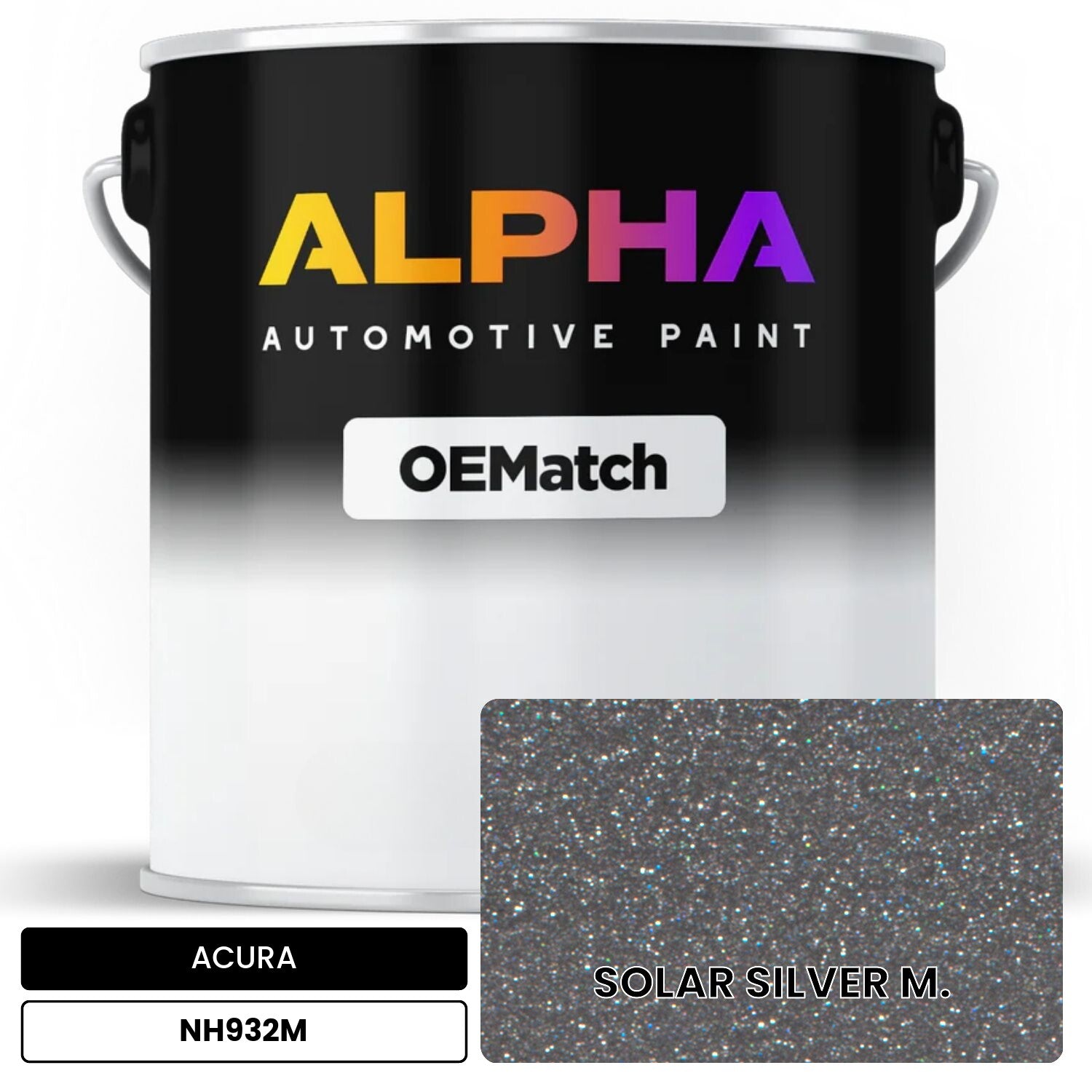 ACURA SOLAR SILVER M. NH932M OEMatch Basecoat