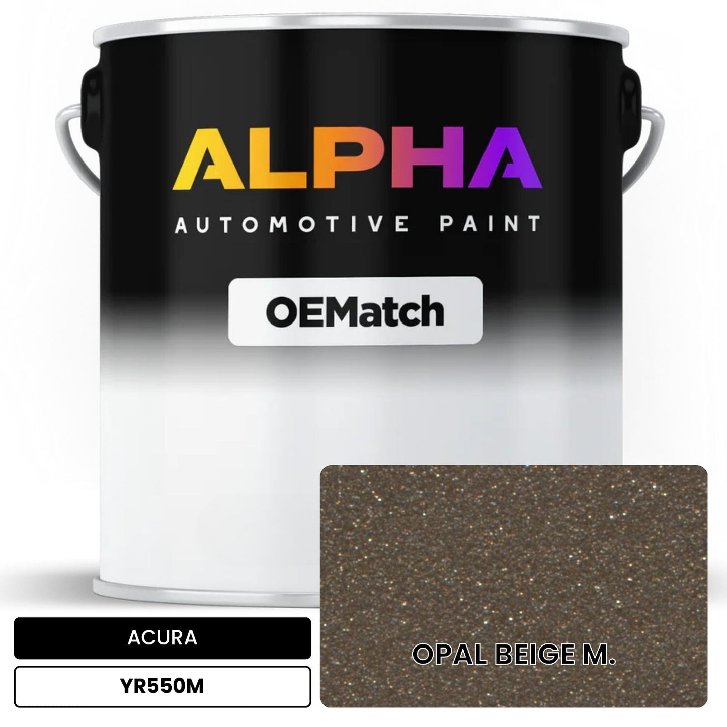 ACURA OPAL BEIGE M. YR550M OEMatch Basecoat