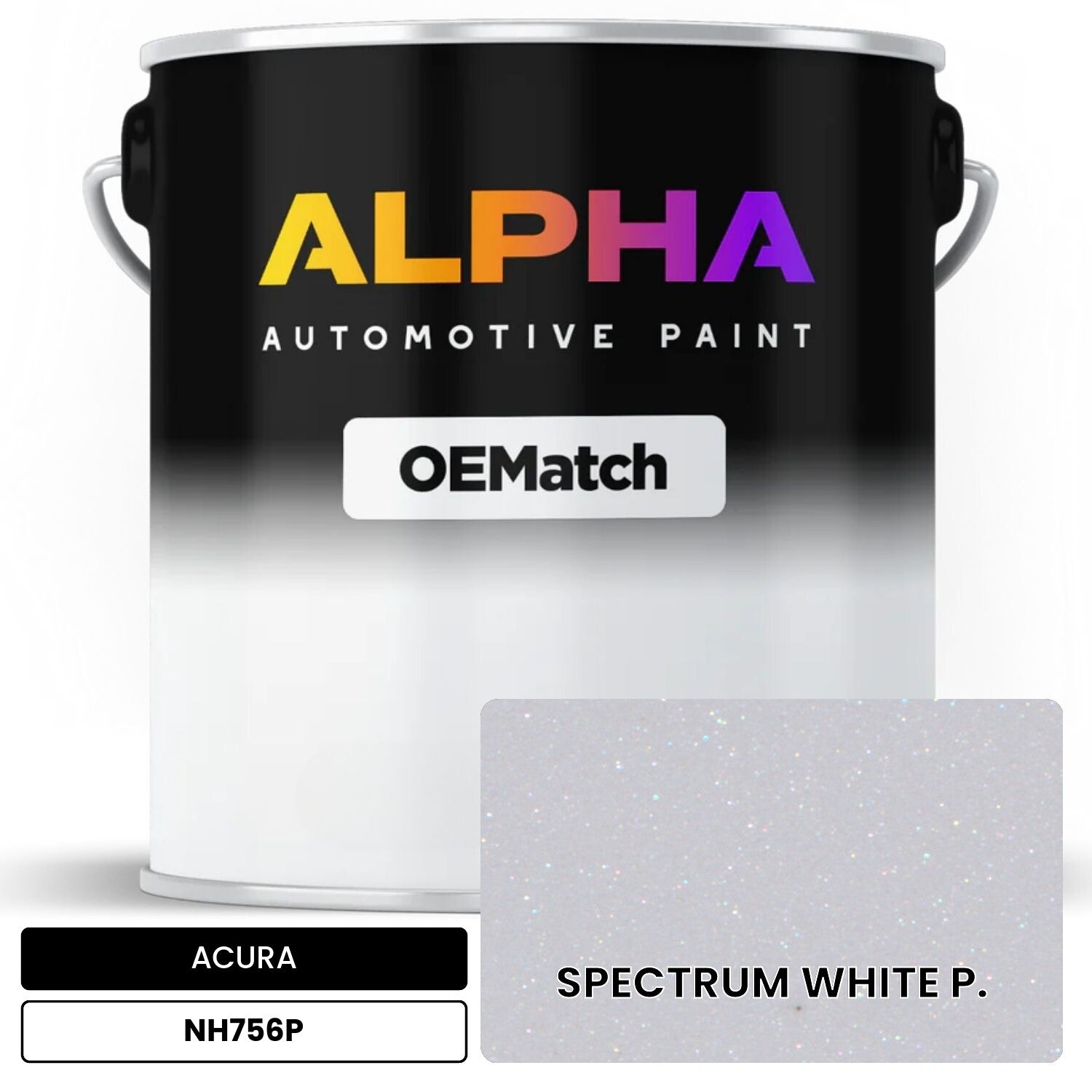 ACURA SPECTRUM WHITE P. NH756P OEMatch Basecoat