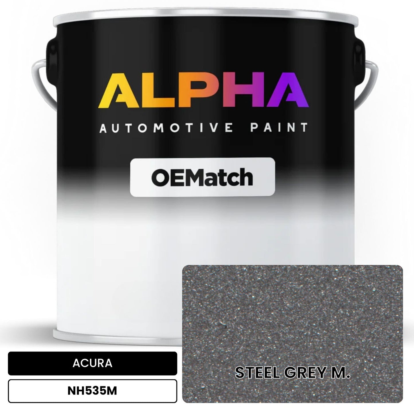 ACURA STEEL GREY M. NH535M OEMatch Basecoat