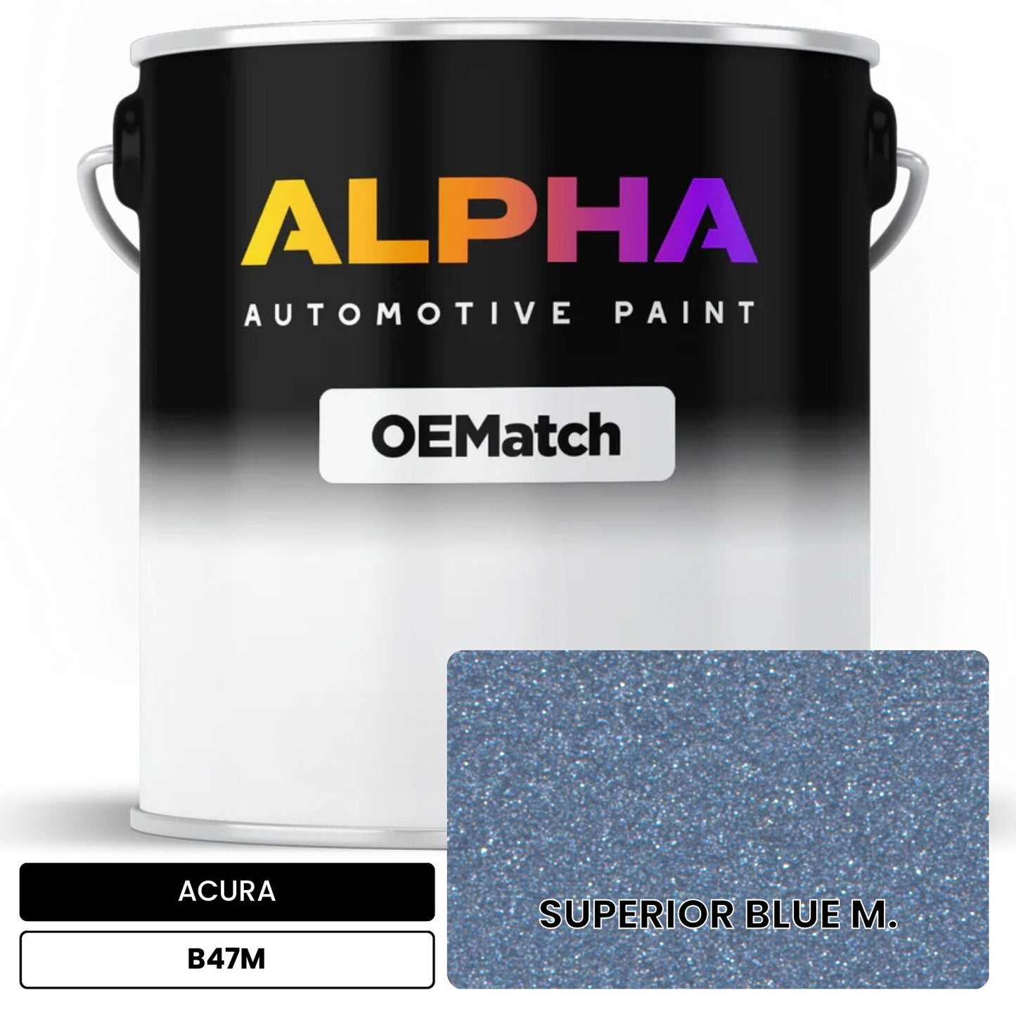 ACURA SUPERIOR BLUE M. B47M OEMatch Basecoat