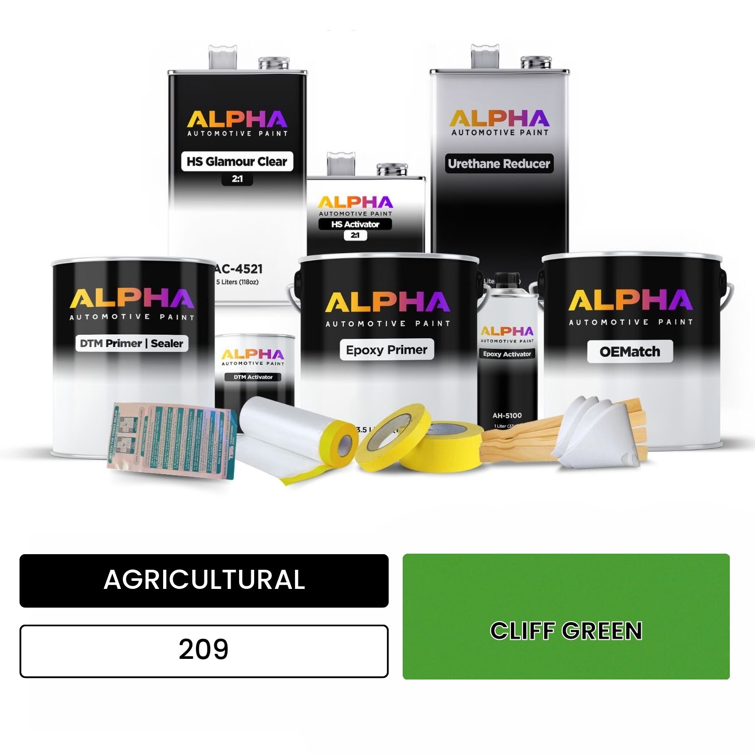 AGRICULTURAL CLIFF GREEN 209 OEMatch Vehicle Paint Kit