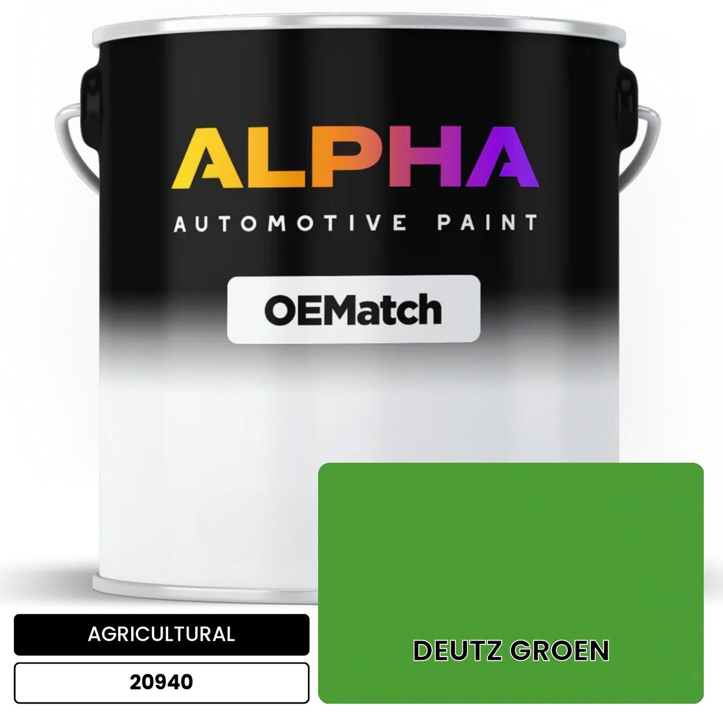 AGRICULTURAL DEUTZ GROEN 20940 OEMatch Basecoat