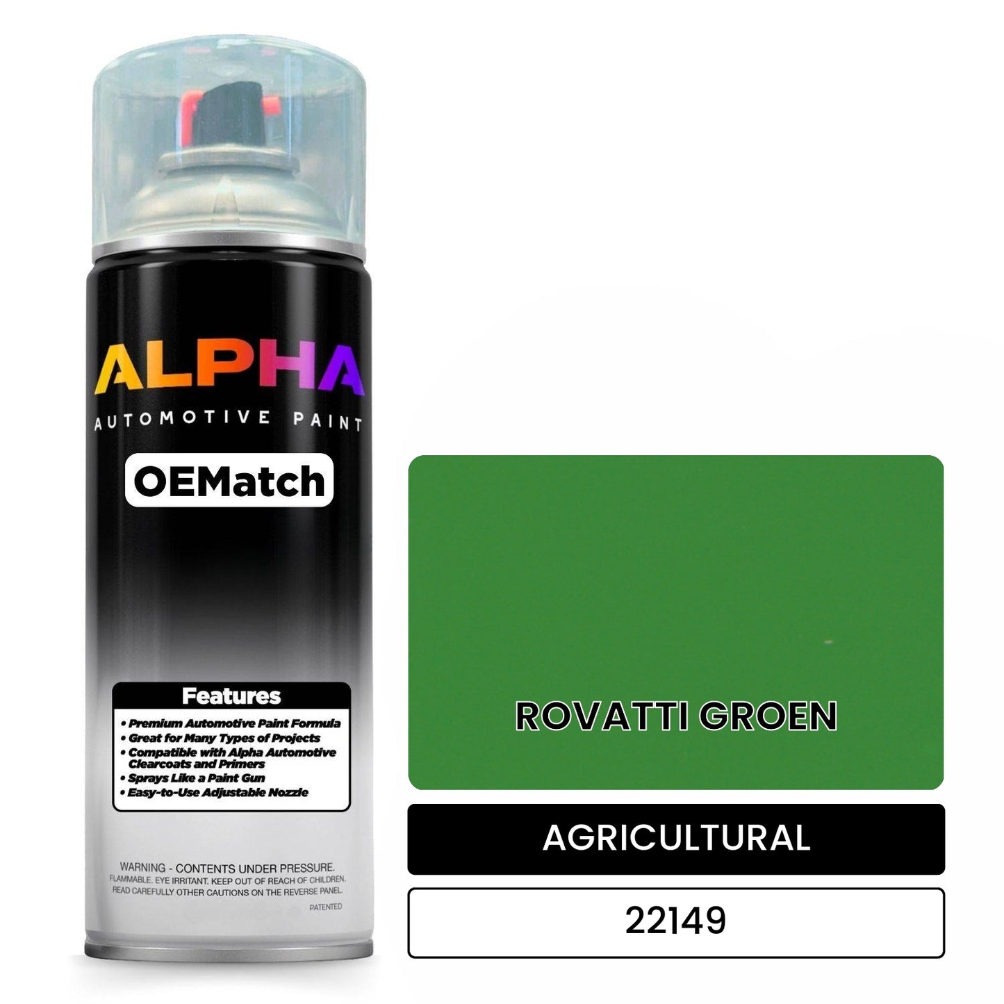 AGRICULTURAL ROVATTI GROEN 22149 OEMatch Spraycan