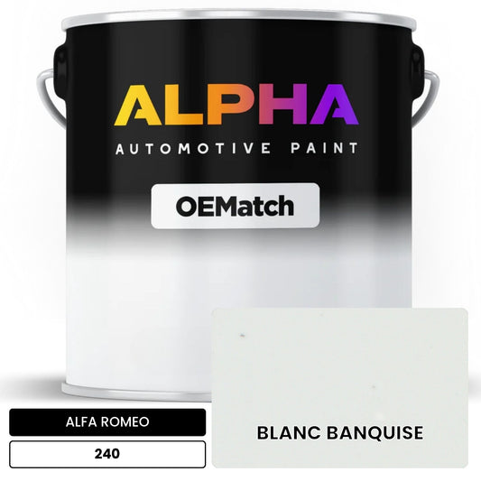 ALFA ROMEO BLANC BANQUISE 240 OEMatch Basecoat