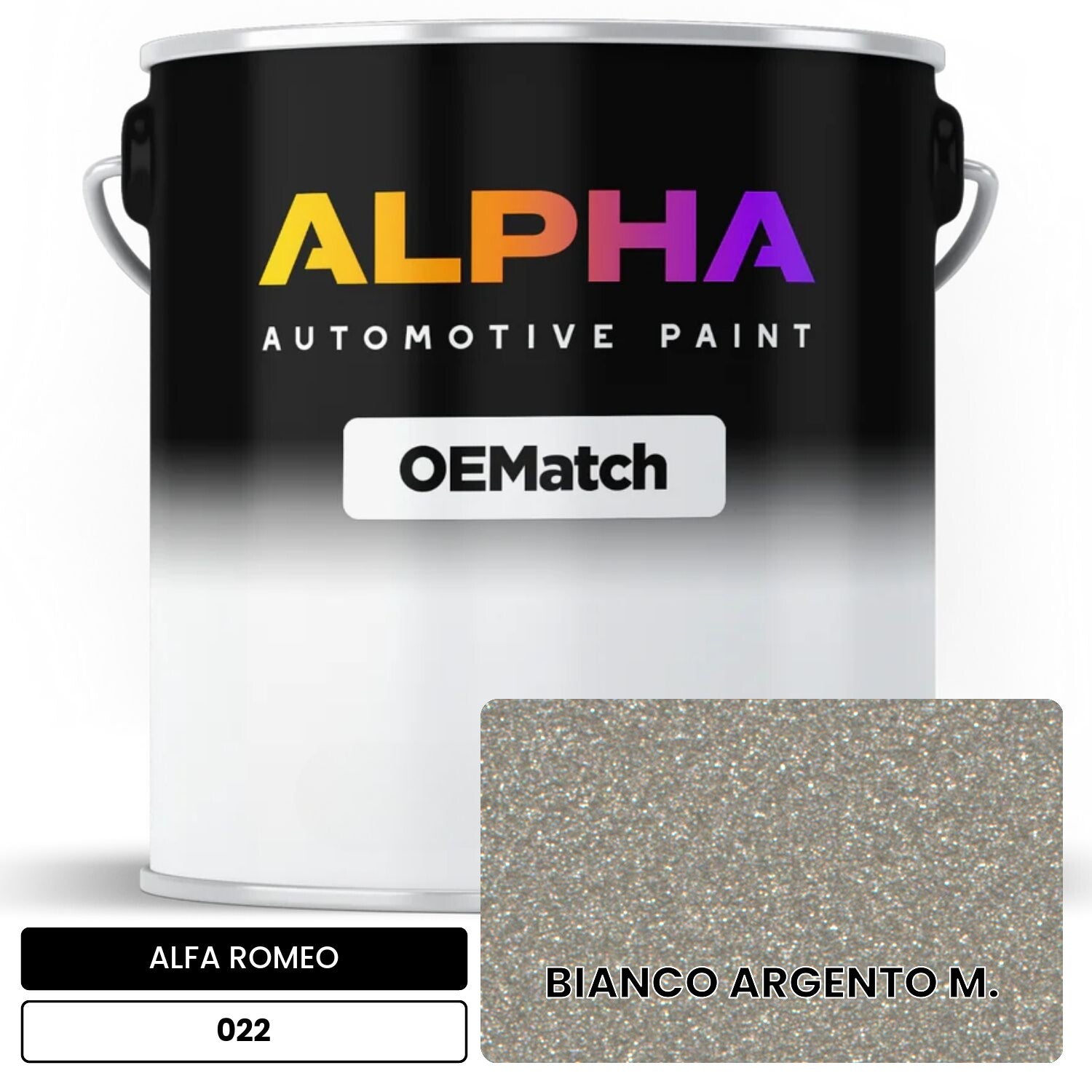 ALFA ROMEO BIANCO ARGENTO M. 022 OEMatch Basecoat
