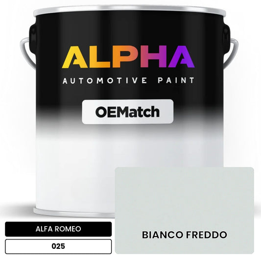 ALFA ROMEO BIANCO FREDDO 025 OEMatch Basecoat